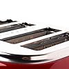 Haden-Jersey-Toasters-4-Slice-Toaster-Red-CD40 Haden Jersey Red Toaster 4 Slice – Electric Stainless Steel Toaster - Reheat and Defrost Functions - Self Center…