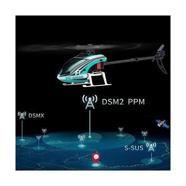 GRTVF RC F1 Six-Kanal Flybarless Multi-Protocol Dual Brushless 3D Fernbedienung Hubschrauber RC Flugzeug Erwachsene Kind… – Bild 6