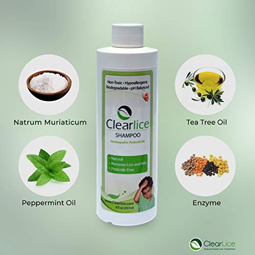 ClearLice Head Lice Treatment Shampoo Natural and Effective One Day