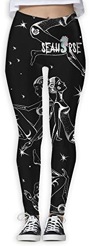 Cartoon Seahorse Ladies Tight Yoga Pants