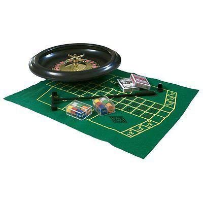 COMPLETE PARTY ROULETTE SET 6"/10"/16" MASSIVE INCLUDES FELT RAKE CHIPS BALLS[6" WHEEL]