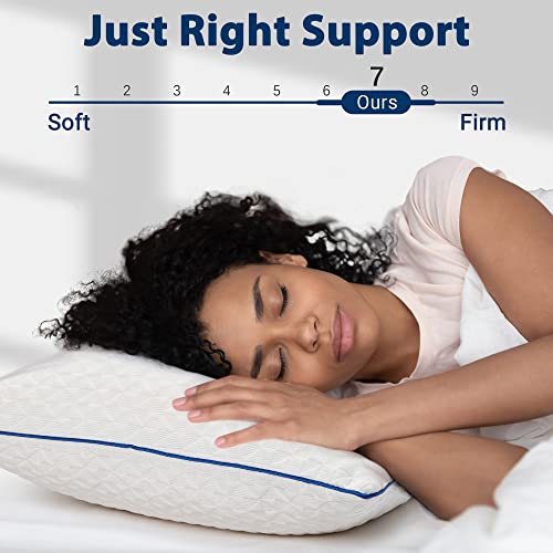 viewstar Shredded Memory Foam Pillows, Pillows Queen Size Set of 2