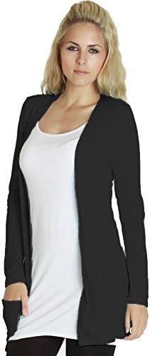 Home ware outlet Ladies Womens Long Sleeve Pocket Cardigan Top 8-22