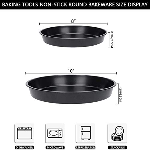 Pizzaplaat Van Koolstofstaal Ronde Pizza Pannen Met Antiaanbaklaag Carbon Steel Pizza Pan Non-Stick Round Pizza Tray… - Afbeelding 4