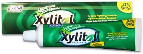 Epic Xylitol® Spearmint Toothpaste W/Fluoride, 116g, 116 g (Pack of 1)
