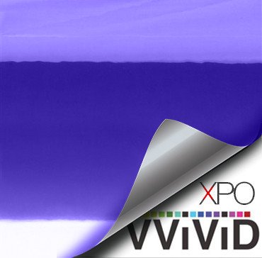 VViViD Supercast Purple Conform Chrome Metallic Finish Stretch Vinyl Wrap Film Decal Sheet Roll (1ft x 5ft)