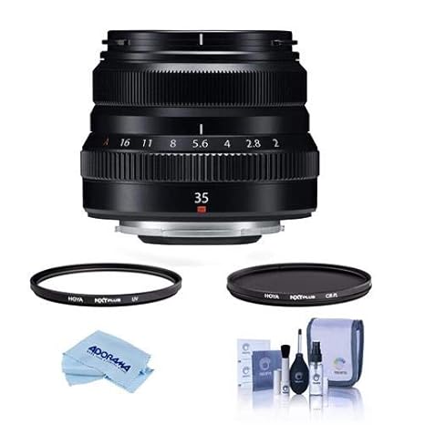 Amazon Com Fujifilm Xf 35mm F 2 R Wr Lens Black Bundle With