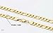 Gold Chain Necklace 7mm Diamond Cut FIGARO Chain 24K 30X Thicker Than Any Overlay USA Made.