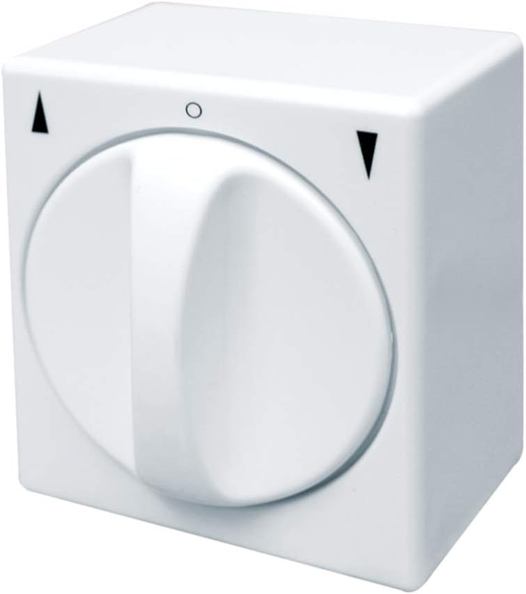 Schellenberg 23003 Shutter Switch Push-Button or Latch Toggle Surface-Mounted White, Surface Mounting, Aufputz