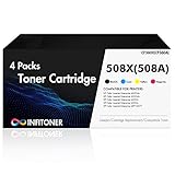 508A 508X Toner Cartridges 4 Pack Compatible