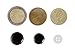 Black & Silver Button Covers - The Smart Alternative to Cufflinks for Regular Shirts