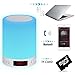 ACTOPP LED Bluetooth Speaker Touch Sensor Bedside Lamp Dimmable Warm Light 7 Colors Changing RGB Night Light DIY Alarm Clock FM Hands-free Timing Function Perfect for Men Women Kids Sleeping Aid