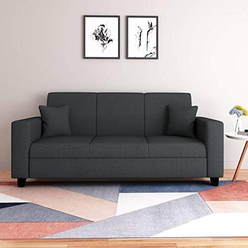 Furny Eleana 3 Seater Sofa (Dark Grey)