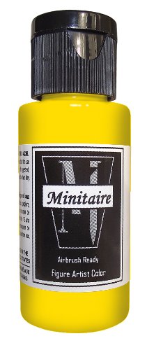 Badger Air-Brush Company 2-Ounce Bottle Miniature Airbrush Ready Water Based Acrylic Paint, Mustard Gas