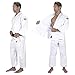 Elite Sports New Item Deluxe Adult Ijf Judo Gi With Preshrunk Fabric and Free Belt, White (1)