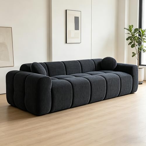 98.4-Inch Oversized Boneless Cloud Couches Deep Seat Foam Sofa Couch with 2 Rou…