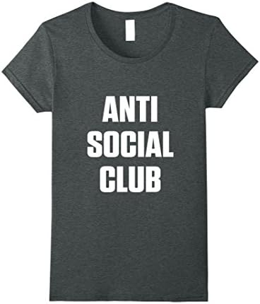 Womens Anti social club Shirts XL Dark Heather