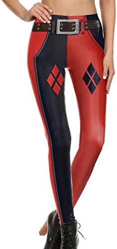 Mosszra Classic Popular Multiple Digital Print Stretch Tights Ankle Leggings