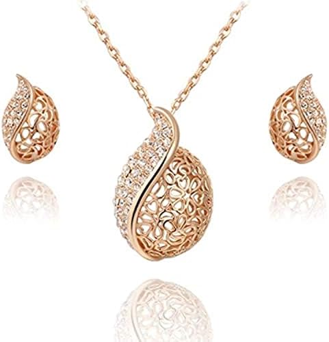 18k Gold Plated, Earrings Necklace Set price in Saudi Arabia