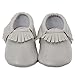 Ecosin Baby Kids Tassel Soft Sole Anti-slip Leather Shoes Infant Toddler Shoes