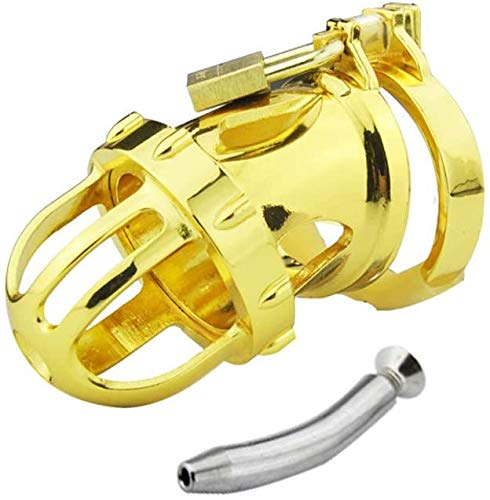 Bondage Masters Male Chastity Device with Removable Urethral Tube and Air-Flow Cage