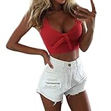 Sunhusing Women Bow Solid Sexy Strapless Vest