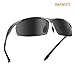 SAFWUTI Men's Polarized Sunglasses, Unbreakable Sports Polarized Sunglasses Driver Glasses Unbreakable Frame for Driving Cycling Running Fishing Golf - Metal Frame Al-Mg Glasses (Gunmetal)