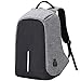 Anti-Theft Laptop Backpack Bags with USB Charging Port for Business,Grey
