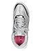 Nature Breeze CD33 Metallic Shimmer Lace Up Lightweight Cross Training Sneaker - Silver