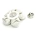 Smart Man Men's Lapel Flower Handmade Boutonniere Pin for Suit - White