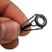 Sougayilang Box Small Freshwater Saltwater Fishing Rod Parts Ring Stainless Repair Guides DIY Set Kits (80pcs Black TOP Tips)