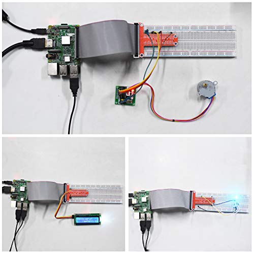 kuman RFID Starter Kit for Raspberry Pi 4 B 3 B/B+, Python C Code, 21 Projects, Electronics and Programming Beginner/Learning Kit (Soldered LCD I2C 1602) - Thumbnail 4