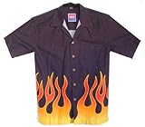David Carey Men's Flames Camp Shirt