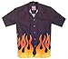David Carey Men's Flames Camp Shirt