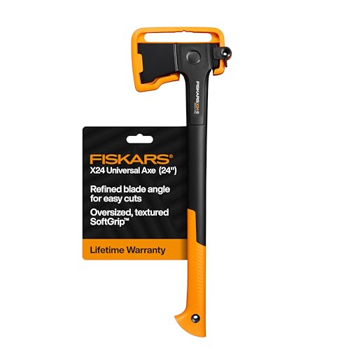 Fiskars X24 Universal Axe 24", for All-Purpose Wood Chopping & Tree Felling