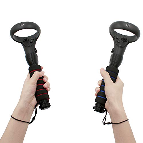 AMVR Dual Handles Gamepad for Oculus Quest or Rift S Controllers Playing Beat Saber Game