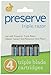 Preserve Shave 3 Razor Blade Refills - 3 Blade Razors for Women & Men - Titanium-Covered Shaver Cartridges with Vitamin E & Aloe Strip for Face & Body Shaving Kit - 24 Pack