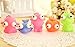 Fireboomoon Pack of 8 Raised Eyes Doll Anti Stress Ball Vent Animal Keychain Squeezing Toys Anti Stress Ball,Vent Animal Keychain,Squeezing Toys,Squishy Splat Ball,Squishy Stress Relief Balls,Squishy