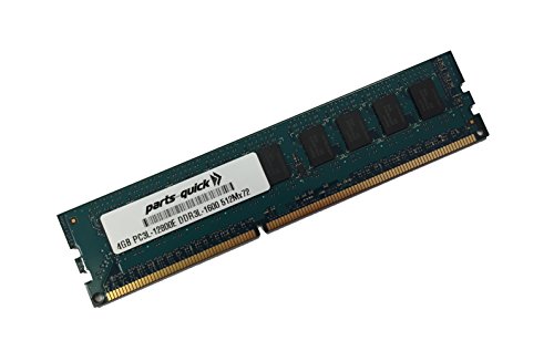 4GB Memory for HP ProLiant ML10 v2 Server DDR3-1600 PC3L-12800E ECC UDIMM (PARTS-QUICK BRAND)