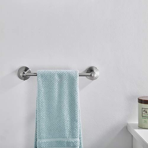 4-Piece Bathroom Hardware Set,Modern Stainless Steel Bathroom Accessories,Wall Mounted Bathroom Fixture Set,Brushed Nickel - Thumbnail 5