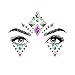 Face Jewels Glitter Temporary Tattoo, 6 Pcs Body Rhinestone Jewelry Stickers Crystal Mermaid Eyes Tears Gems Stones for Festival Party Women by IeBilif