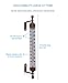 Large 16 Inch Garden Tube Thermometer (Bronze)