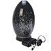 Greenair Serene Living Obsidian Glass Ultrasonic Essential Oil Diffuser for Aromatherapy - Includes Nightlight 3-Stage Dimmer - 4 Hour Run Time - Hand-Blown Glass - Black #541
