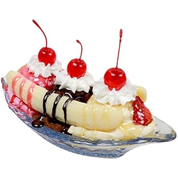 Amazon.com | Fake Banana Split - Great Gift for Ice Cream ...