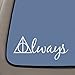NI654 Always Harry Potter Decal | 5.5-Inches Wide | Premium Quality White Vinyl Decal