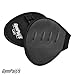 GymPaws Callus Guard Gloves - Slightly Padded Genuine Leather w 4 Finger Loop Sweat Proof Backing | Workout Smarter and Harder | Mens | Womens (Onyx Black)
