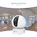 EZVIZ Security Camera 1080P, IP Dome Pan/Tilt Surveillance, Night Vision, Auto Motion Tracking, Pet Baby Monitor, Two Way Audio, Compatible with Alexa and Google(CTQ6C-WH)