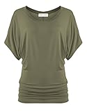 Free to Live Women's Short Sleeve Dolman Top Made in USA
