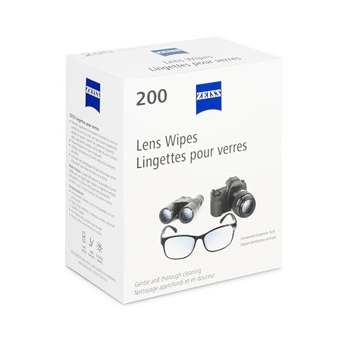 ZEISS Pre-Moistened Lens Cleaning Wipes, 200 Count