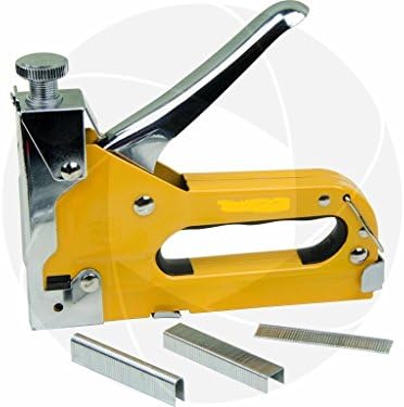 Phantomx Starter Kit Chrome 3 Way Stapler Staple Gun Nailer Crown U-Shape Nails Staples